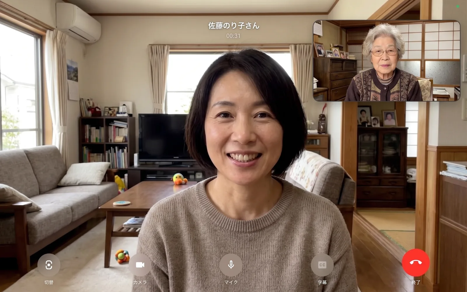 ご家族とのテレビ電話